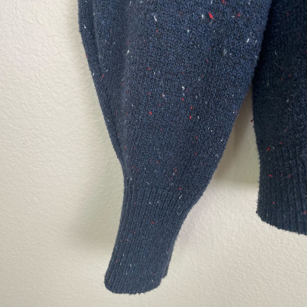Womens‎ Sweater XS Puffy Sleeves Speckled Cottage Folk Cabin Peasant Feminine - Picture 5 of 8
